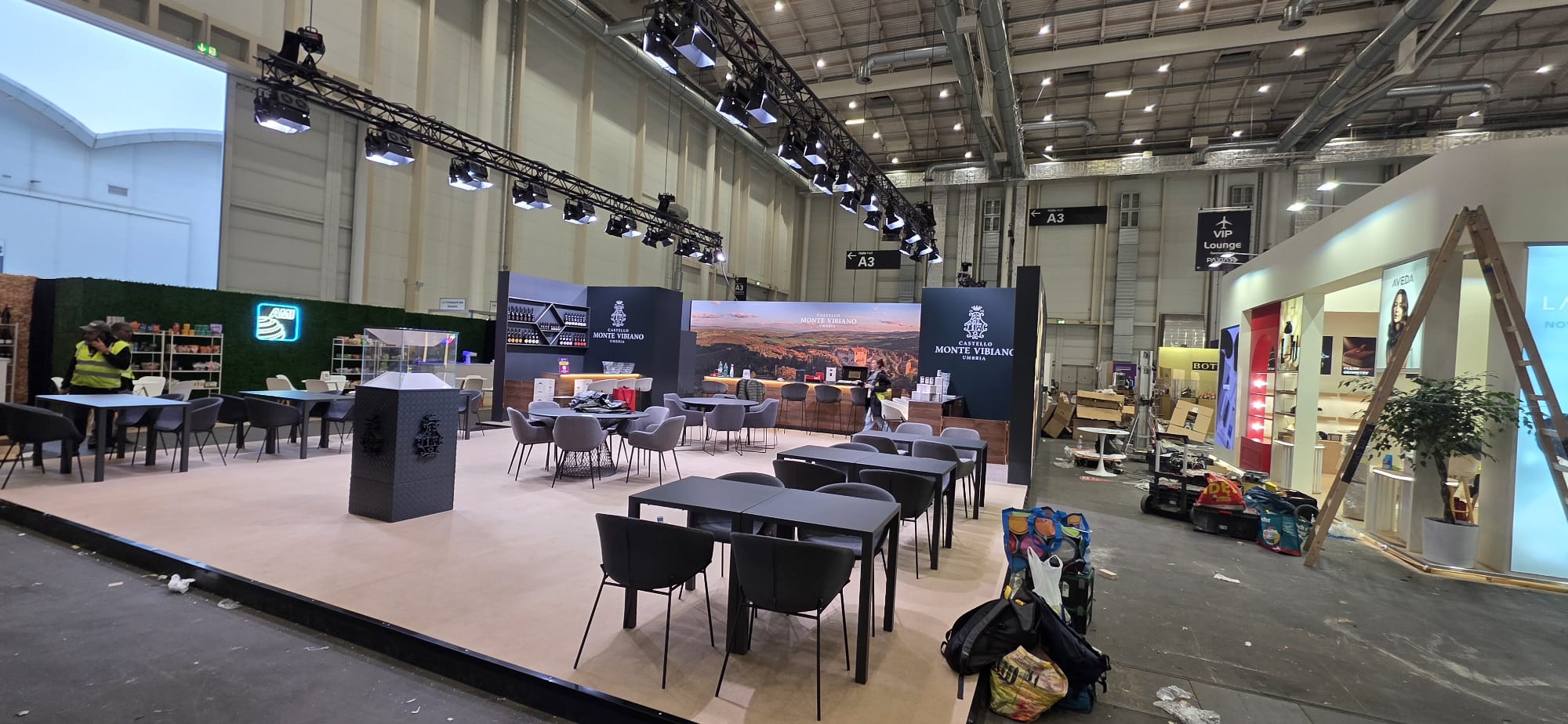 Fertiggestellter Hospitality-Stand